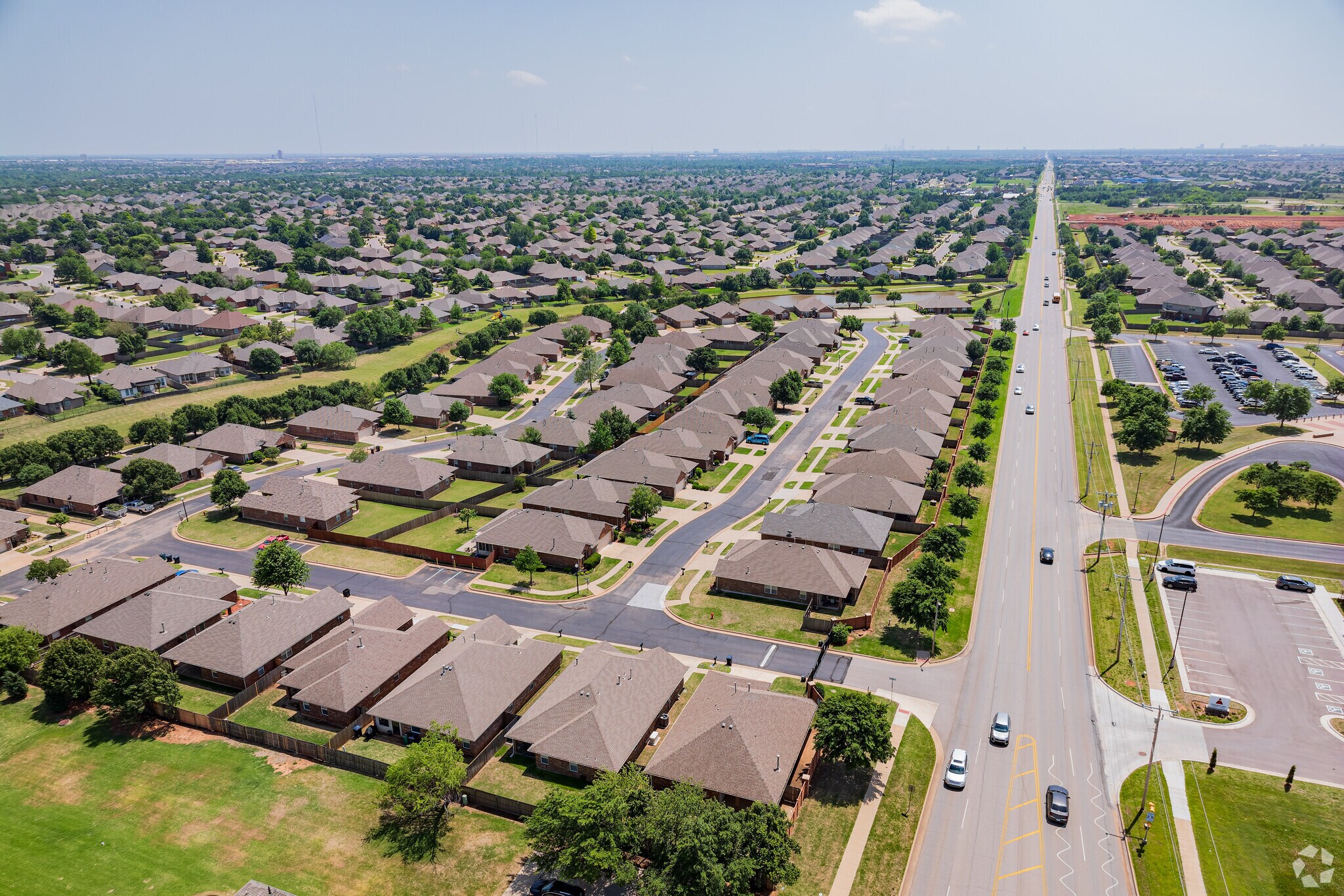 Copper Cree neighborhood connects to the rest of Edmond through Pennsylvania Avenue to the west.