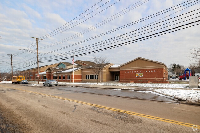 Artemus Ward school stands poised, a beacon of learning, ready to shape the futures of eager min