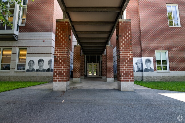 Wood Hill Middle School has a large campus.