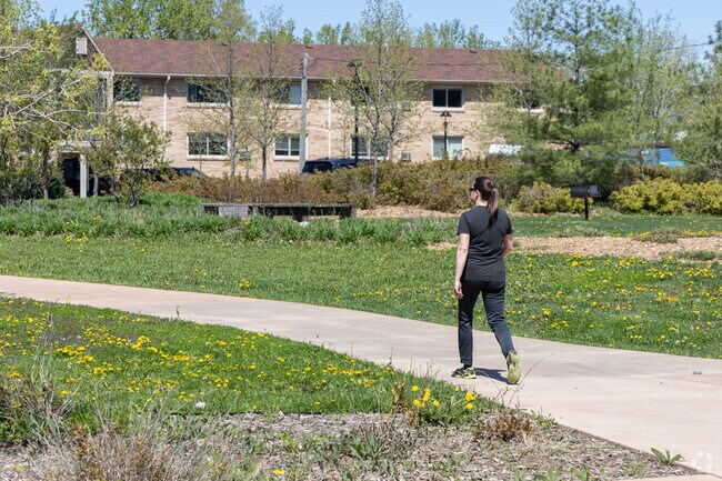 Lunchtime walkers can often be seen on the paths of Cottageville Park.