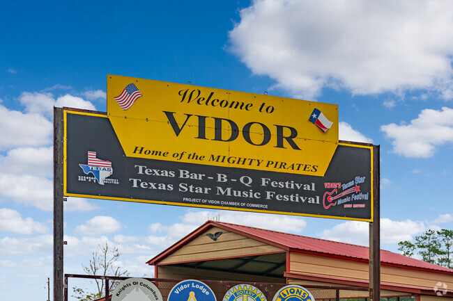 Vidor is a city located in Orange County, Texas with a population of 10,557.