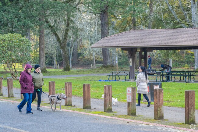 Five Mile Lake Park in Auburn is popular for fishing for stocked rainbow trout.