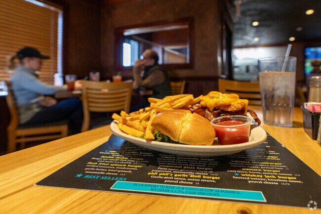 Try the many styles of burgers at The Concord Grill in Green Park.