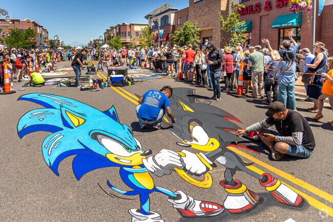 This 3-D chalk art comes to life on the street.