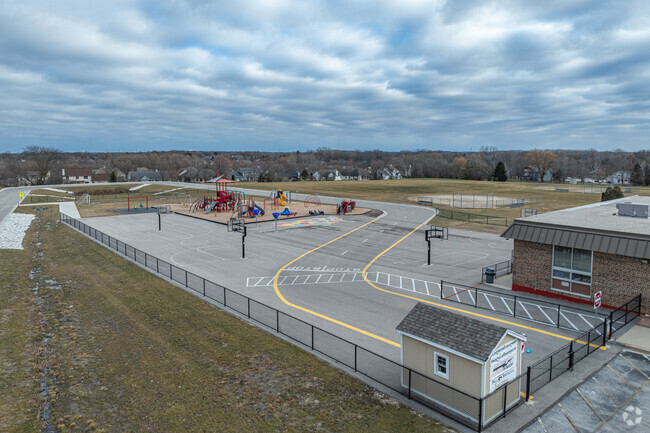 The play area at Bay Lane Elementary School.
