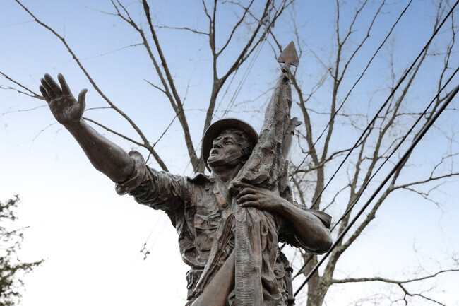 This statue celebrating WWI veterans is part of a long history of military service in Pompton Plains that can be traced back to the Revolutionary War.