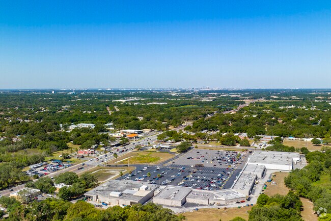 This view of Mango looking Southwest shows the entire Mango Plaza where many locals shop at.