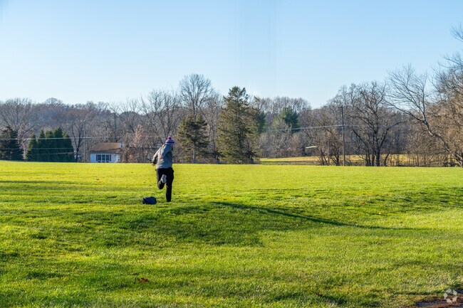 Charlestown Township Park offers open space often used for disc golf practice.