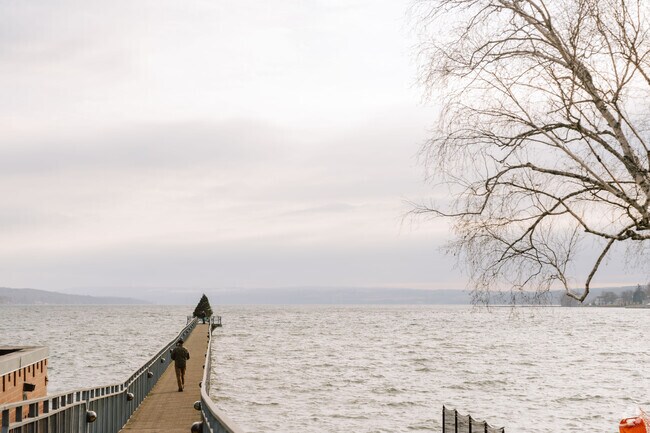 There are amazing views of the lake right from the village of Skaneateles.