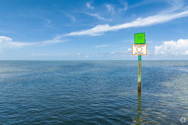 The beautiful blue open water of Hernando Beach.