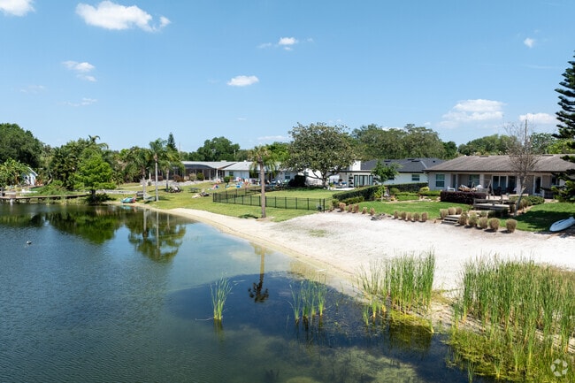 Dover is home to lakefront properties along the neighborhood's two lakes.