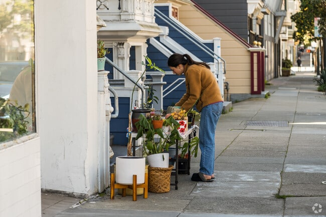 Urban gardening flourishes on neighborhood stoops near North Park.