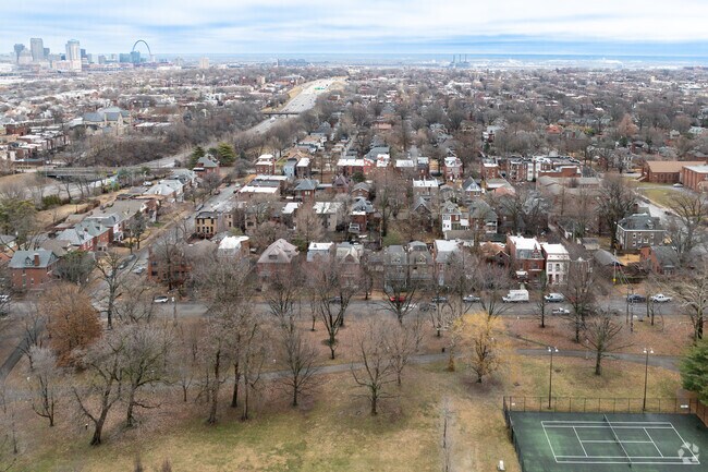 Historic Compton Heights neighborhood is just 4 miles from downtown St. Louis.