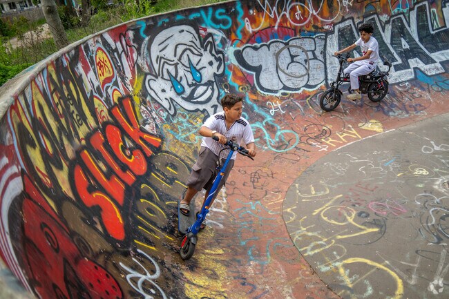 There is fun for all ages at Ride It Sculpture Park in Campau-Banglatown.