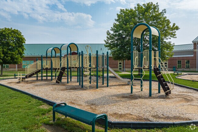 Students have access to a new playground at Southern Elementary in New Castle for recess.