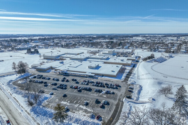 Stoughton High School has a large campus.
