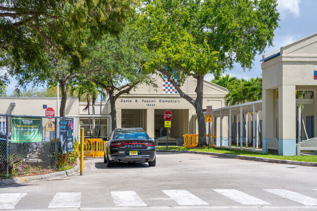 Entrance to Dante Fascell Elementary School in Miami, FL.
