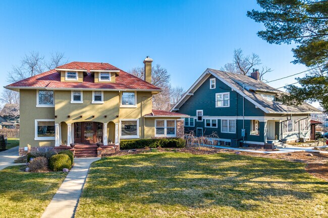 Upscale, larger homes can be found on most streets in Ingersoll Park.