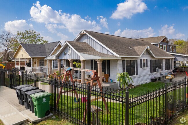 Residential streets in South Houston are lined with a mix of homes.
