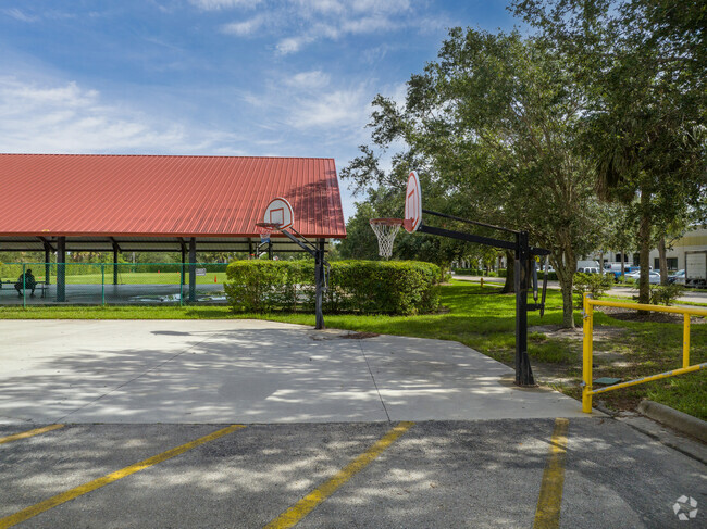 Gateway Charter Elementary School,  Lehigh Acres has both covered and outside basketball courts.