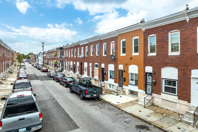 Ellwood Park consists predominantly of row homes.