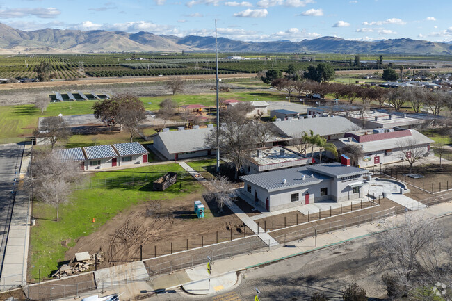 A scenic view of A.L. Conner Elementary School in Orange Cove.