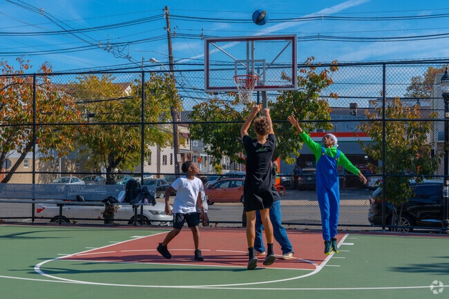 Bayonne residents can play basketball at Edward F. Clark Park.