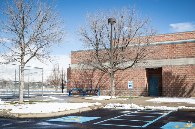 LesBois Jr High North gate entrance.