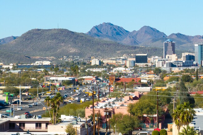 Downtown Tucson is only about 5 minutes away from Arroyo Chico.