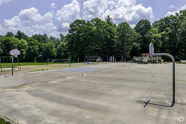 Cottage Street Elementary School has a large play area for their breaks.