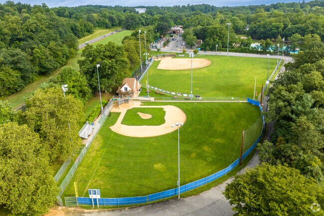 From Little League baseball is played at Woodcliff Lake Municipal Park.