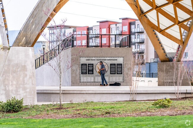 Residents of Northeast Neighbors can enjoy music at the Gerry Frank Amphitheater nearby.