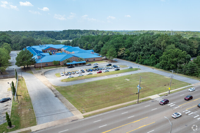 There is plenty of green space for students to enjoy at Getwell Elementary in Memphis.