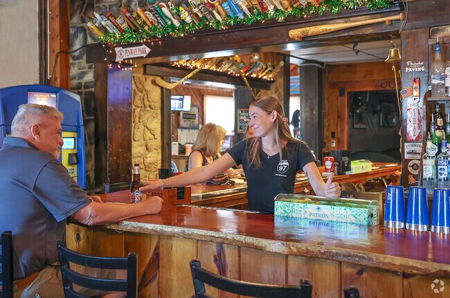 Friendly, familiar faces welcome locals at Pub 97, where a cold beer and a delicious burger make for the perfect casual gathering spot in Groveland.