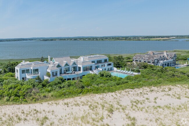 Mansions line Bridgehampton's five miles of coastline.