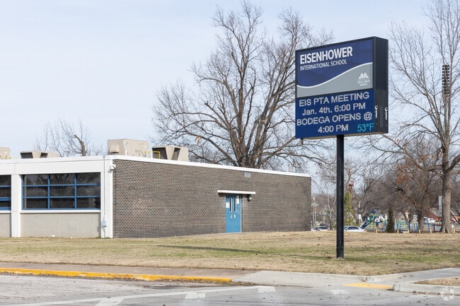 Eisenhower International Elementary School is located on East 56th Street near Harvard.
