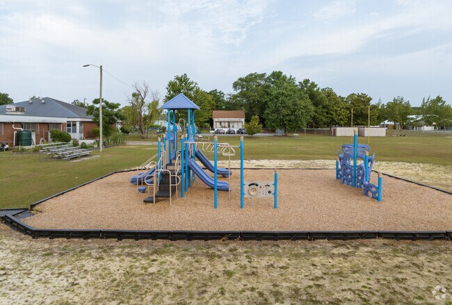Kids enjoy the playground during recess at D C Virgo Preparatory Academy.