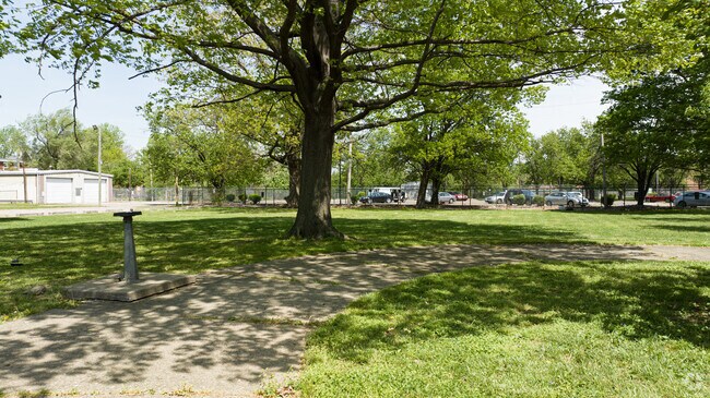 Take a stroll on the concrete paths in Ben Washer Park while in the neighborhood of Limerick.