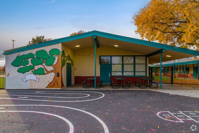 Cool artwork covers many of the walls at William Kaseberg Elementary School.