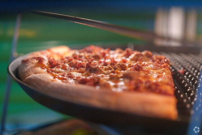 Grab a slice to go from the friendly family-run Ski and Benny Pizza.