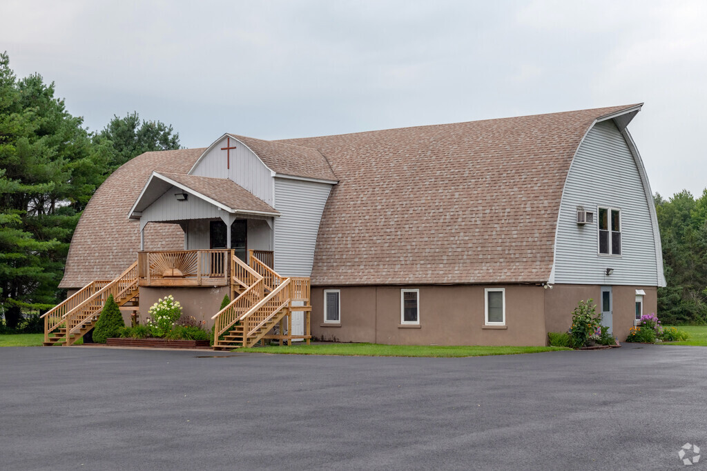 The school that was once here is now a church.