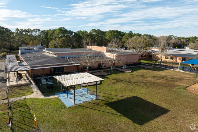 Students have plenty of room to run and play at James A Webster Elementary School.