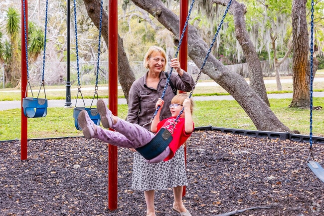 Residents of Ferndale love to watch their kids play on the playground in Kirk Park nearby.