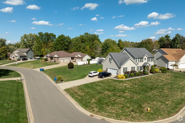A newly developed area in Howland Center features Colonial-style and ranch homes.