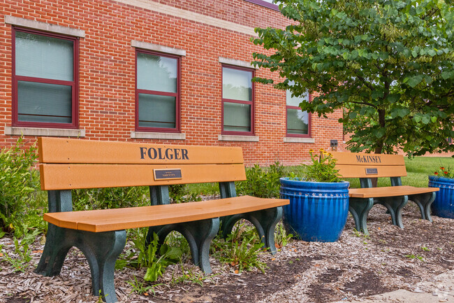 Folger McKinsey Elementary School students show their school appreciation, donated in 2019.