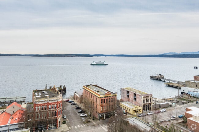 Some Port Townsend residents may choose to live in a condominium building on the water.