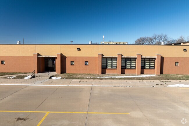 This is the back entry for Jardine Technology Magnet Middle School.