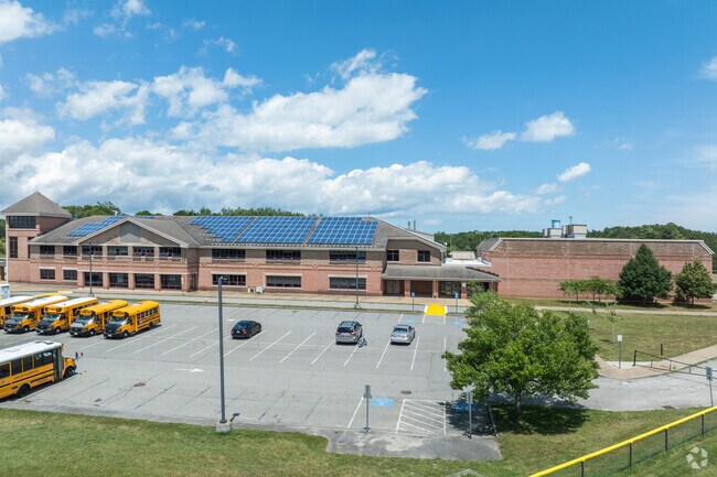 Bourne Middle School got a B- for diversity from Niche.