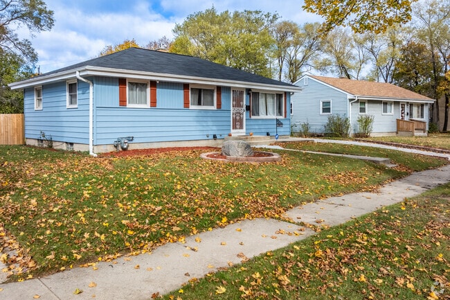 Valhalla has several brightly colored home lining it's shaded streets.