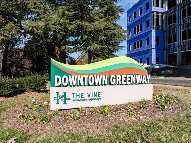 The Vine provides a safe, enjoyable 0.9-mile walk or ride near downtown Huntersville.
